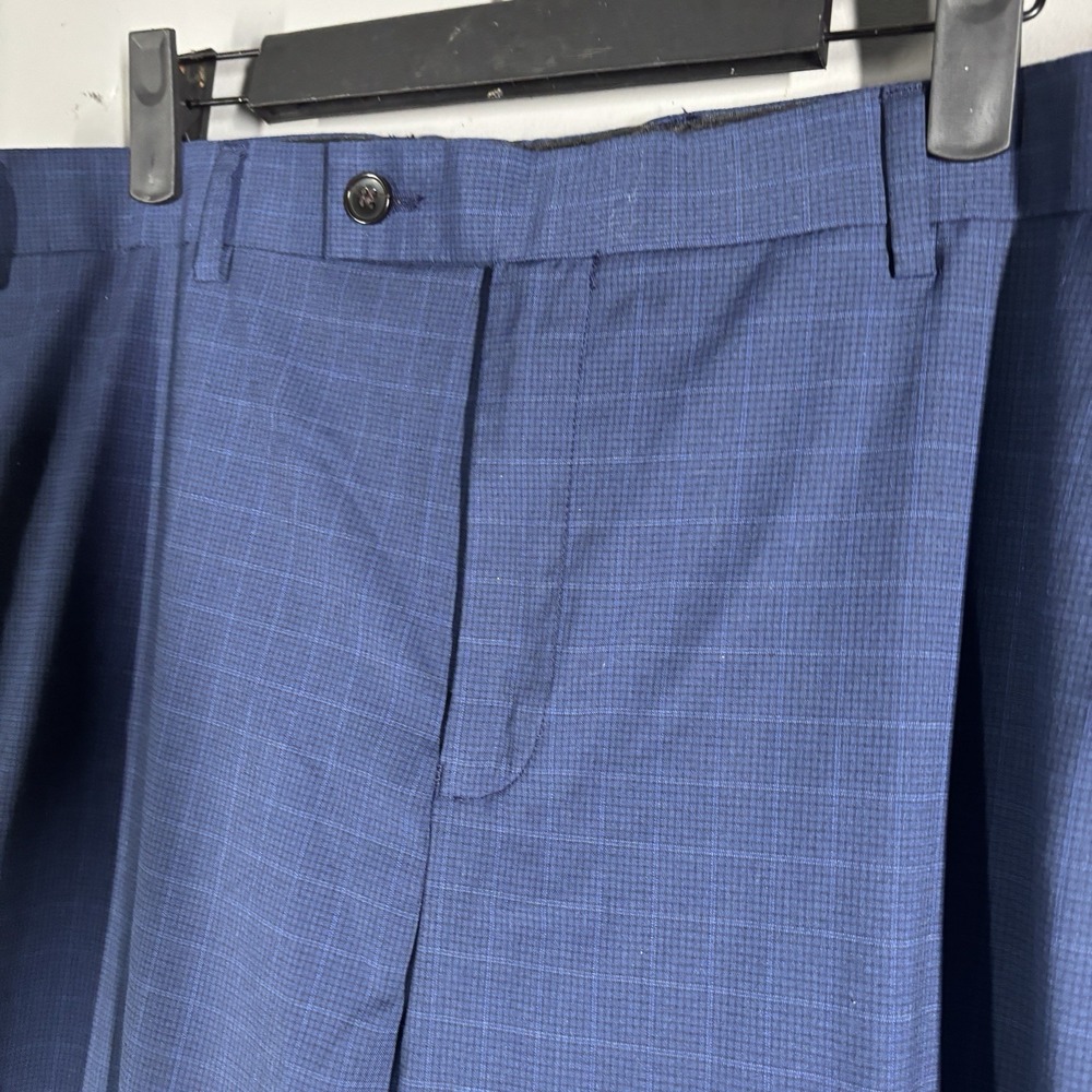 Polo Ralph Lauren Pants Men 38 x 30 Blue Flat Front Dressy Preppy Trousers - Picture 3 of 6